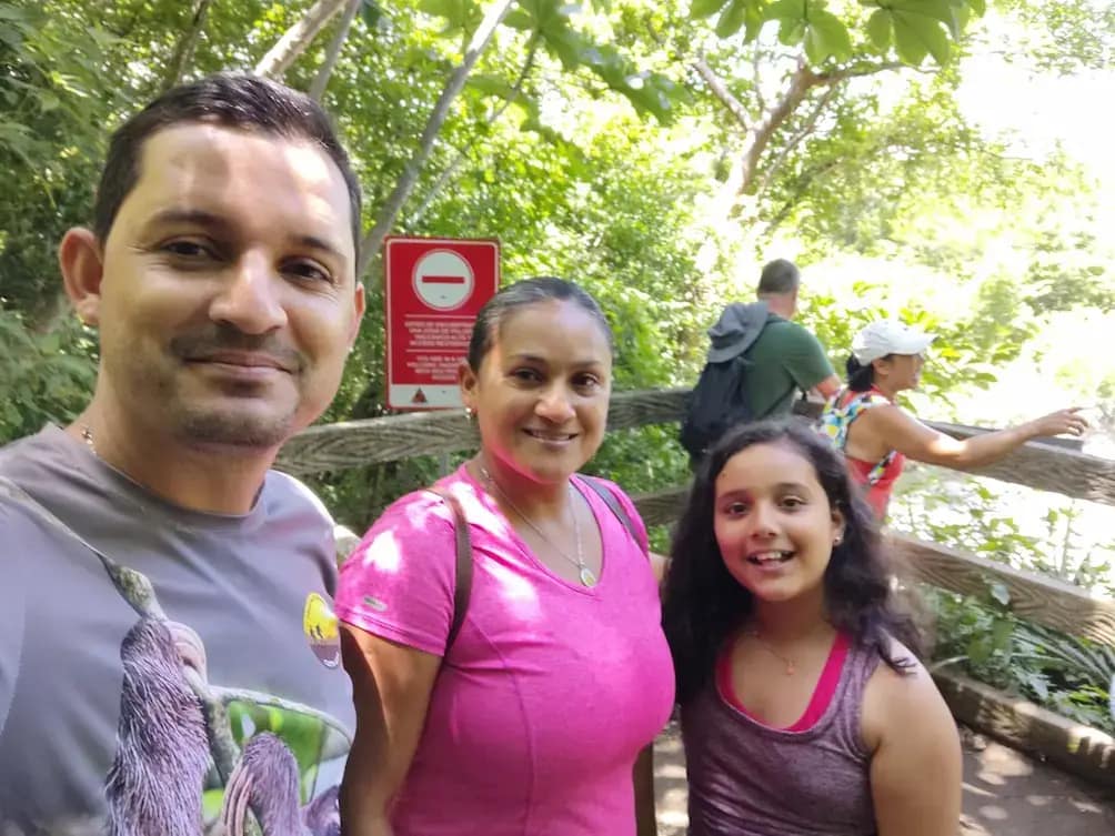 The waterfall tour near Liberia